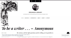 Desktop Screenshot of drunkenlibrary.com